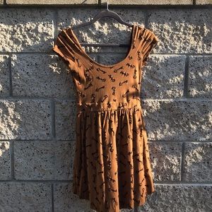 Rust Key Skater Dress
